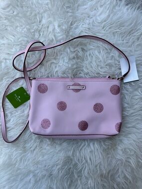 kate spade Pink Polka Dot Crossbody Bag